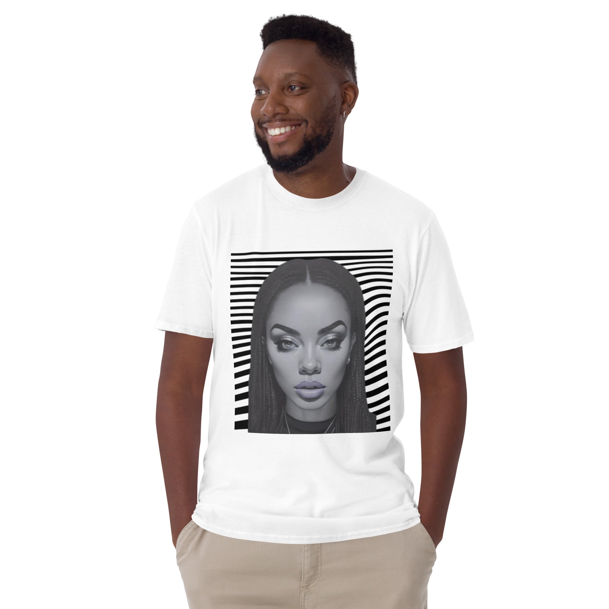 The Fierce Gaze Unisex T Shirt (White)